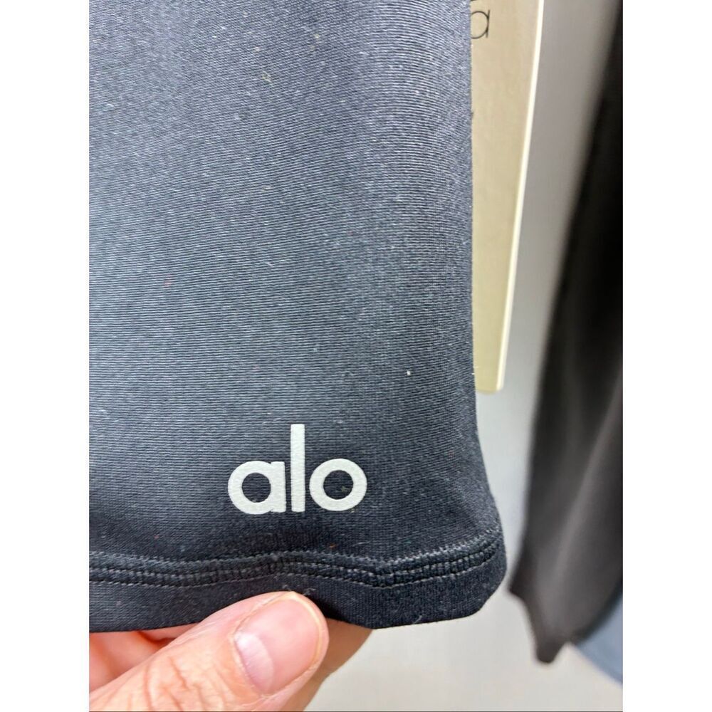 ALO Yoga NWT High Waist Biker Short Major Moves in Black Size XXS - Picture 3 of 6